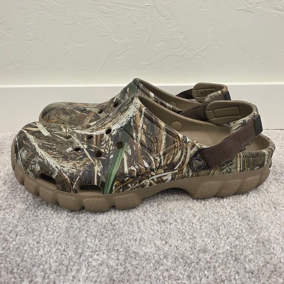 Crocs All Terrain Clog Realtree Camo Khaki M13 205337 Outdoor Slip On Shoes - Picture 3 of 9